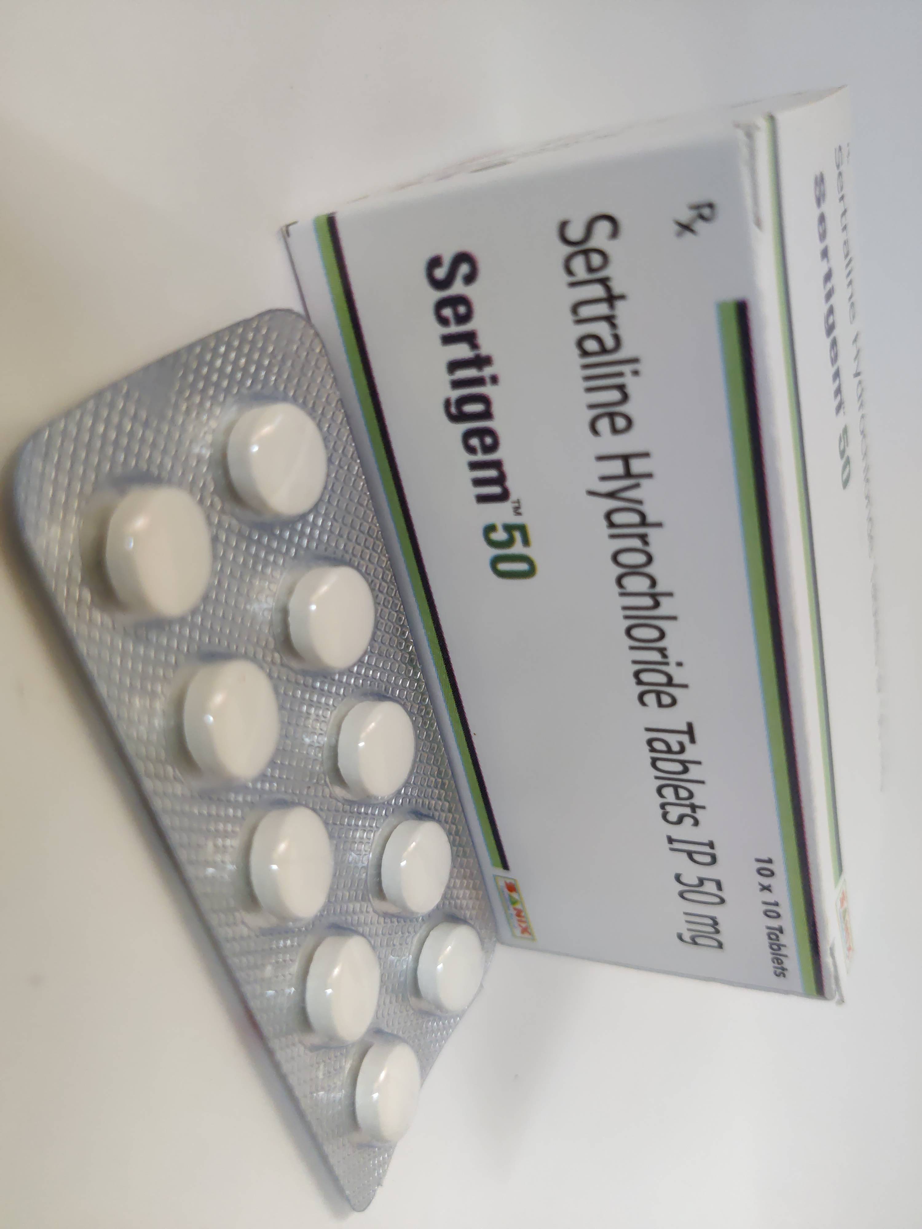 SERTIGEM 50MG Sertraline 50mg Tablet SANIX FORMULATION PVT LTD